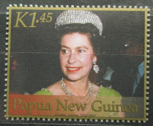 Poštová známka Papua Nová Guinea 2002 Krá¾ovna Alžbeta II. Mi# 917
