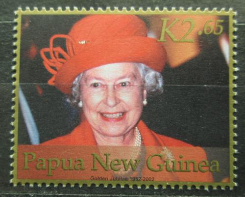 Poštová známka Papua Nová Guinea 2002 Krá¾ovna Alžbeta II. Mi# 919