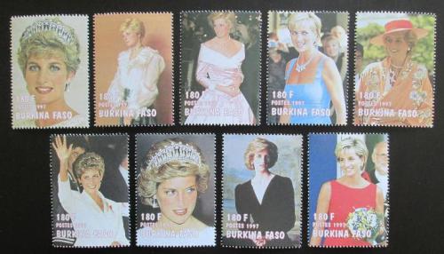 Poštové známky Burkina Faso 1997 Princezna Diana Mi# N/N