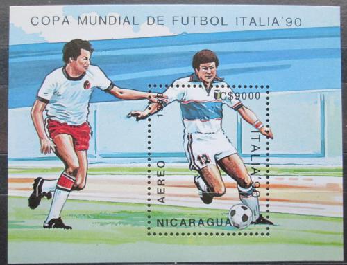 Poštová známka Nikaragua 1989 MS ve futbale Mi# Block 183 