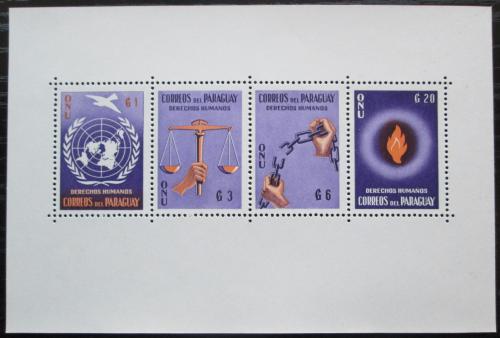 Poštové známky Paraguaj 1960 Deklarace lidských práv Mi# Block 3