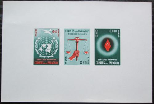 Poštové známky Paraguaj 1960 Deklarace lidských práv Mi# Block 4 Kat 16€