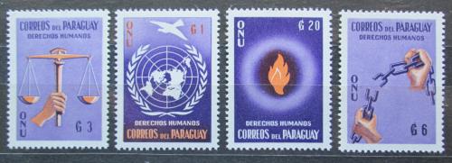 Potov znmky Paraguaj 1960 Deklarace lidskch prv Mi# 857-60