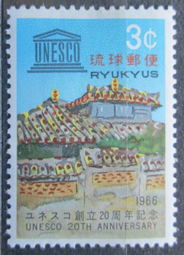 Poštová známka Rjúkjú 1966 UNESCO, 20. výroèie Mi# 176
