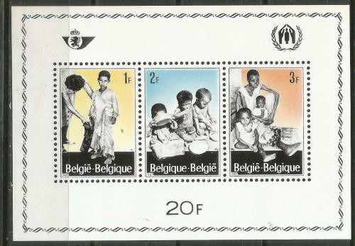 Poštové známky Belgicko 1967 Pomoc uprchlíkùm Mi# Block 37