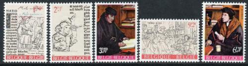 Poštové známky Belgicko 1967 Erasmus a jeho doba Mi# 1484-88