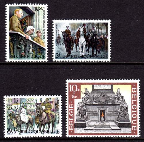 Poštové známky Belgicko 1968 Pøímìøí z Compiègne, 50. výroèie Mi# 1531-34