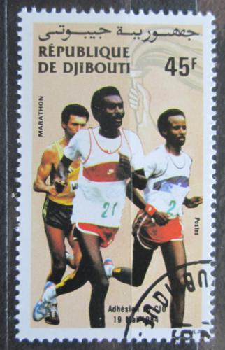 Poštová známka Džibutsko 1984 Maratónci Mi# 416