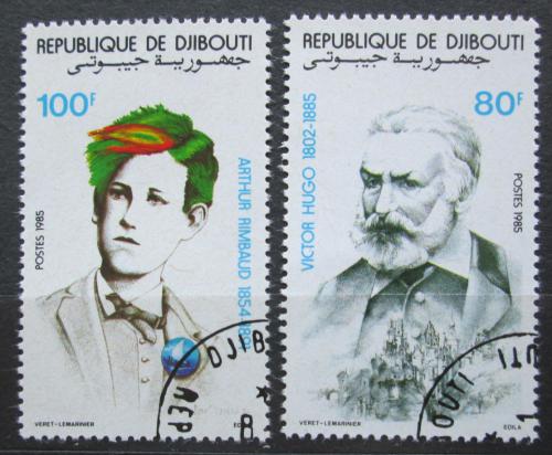 Poštové známky Džibutsko 1985 Spisovatelé Mi# 443-44