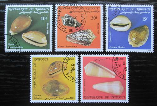 Poštové známky Džibutsko 1985 Mušle Mi# 447-51 Kat 9€