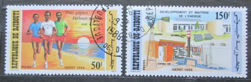 Poštové známky Džibutsko 1986 Rozvoj solární techniky Mi# 463-64