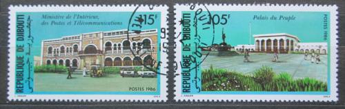 Poštové známky Džibutsko 1986 Vládní budovy Mi# 471-72