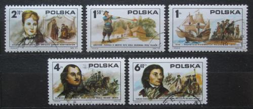 Poštové známky Po¾sko 1975 Nezávislost USA, 200. výroèie Mi# 2400-04