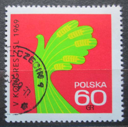 Poštová známka Po¾sko 1969 Sjezd Polské lidové strany Mi# 1907