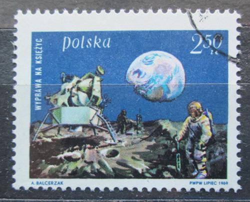 Poštová známka Po¾sko 1969 První let na Mìsíc, Apollo 11 Mi# 1940