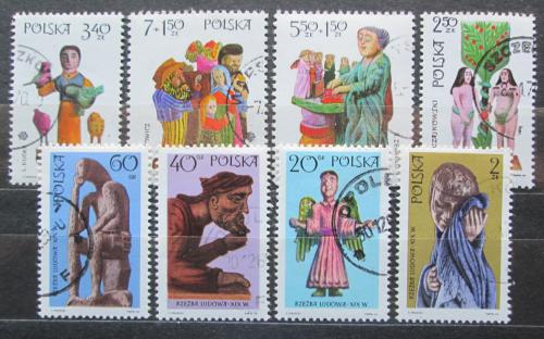 Poštové známky Po¾sko 1969 Sošky Mi# 1971-78