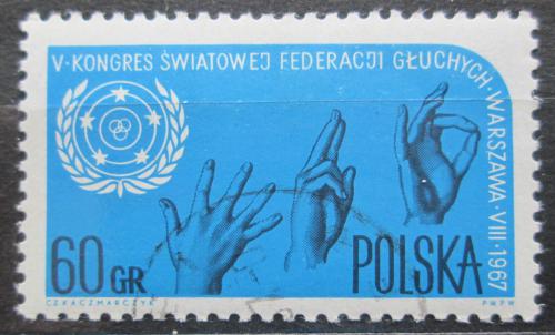 Poštová známka Po¾sko 1967 Kongres neslyšících Mi# 1780