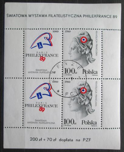 Poštové známky Po¾sko 1989 Francúzska revolúcia, 200. výroèie Mi# Block 108