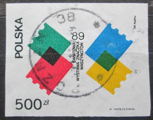 Poštová známka Po¾sko 1989 Výstava WORLD STAMP EXPO ’89 neperf. Mi# 3229 B