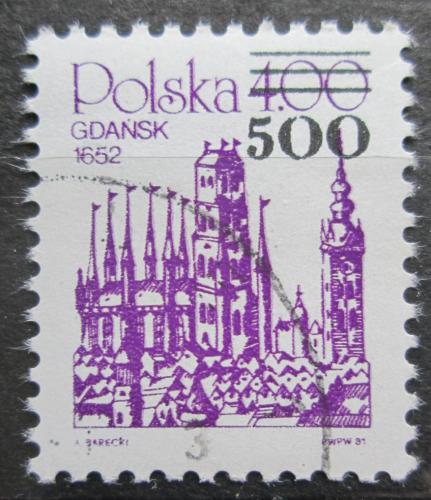 Poštová známka Po¾sko 1989 Gdaòsk pretlaè Mi# 3234