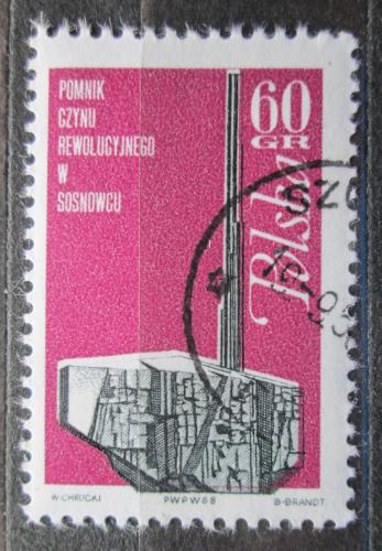 Poštová známka Po¾sko 1968 Pamätník revolúcia Mi# 1854