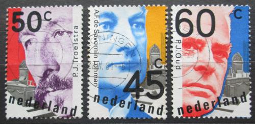 Potov znmky Holandsko 1980 Politici Mi# 1151-53