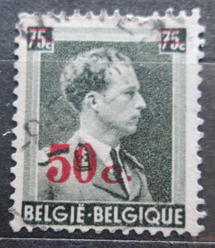 Poštová známka Belgicko 1941 Krá¾ Leopold III. pretlaè Mi# 593