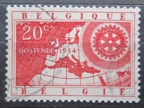 Poštová známka Belgicko 1954 Mapa Európy Mi# 1001