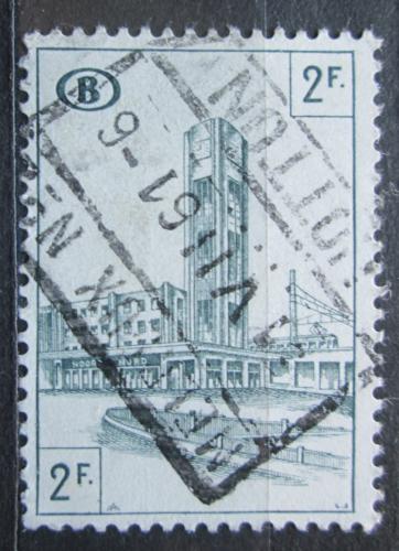 Poštová známka Belgicko 1954 Nádraží v Bruselu, balíková Mi# 301
