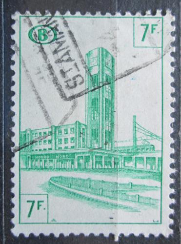Poštová známka Belgicko 1954 Nádraží v Bruselu, balíková Mi# 307