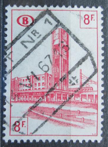 Poštová známka Belgicko 1954 Nádraží v Bruselu, balíková Mi# 308