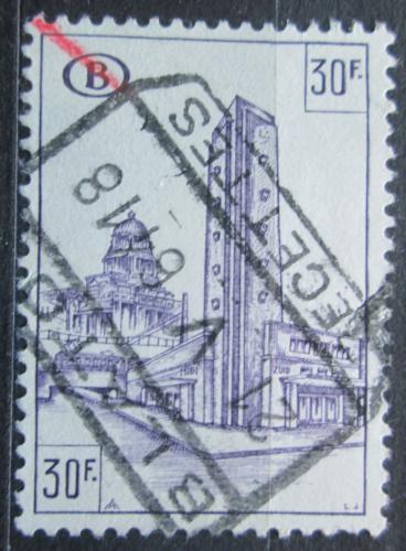 Poštová známka Belgicko 1953 Nádraží v Bruselu, balíková Mi# 313