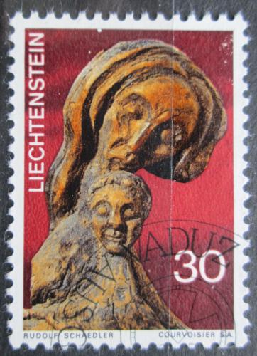 Poštová známka Lichtenštajnsko 1970 Vianoce, døevoøezba, Rudolf Schädler Mi# 532