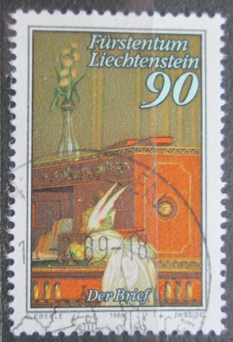 Poštová známka Lichtenštajnsko 1988 Psací potøeby Mi# 958