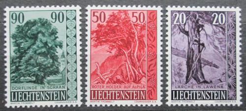 Poštové známky Lichtenštajnsko 1959 Stromy TOP SET Mi# 377-79 Kat 25€