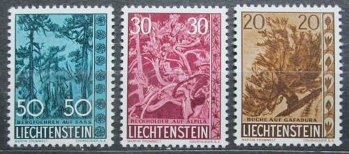 Poštové známky Lichtenštajnsko 1960 Stromy TOP SET Mi# 399-401 Kat 42€