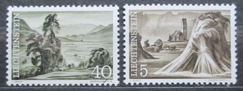 Poštové známky Lichtenštajnsko 1961 Pøírodní zaujímavosti Mi# 404-05