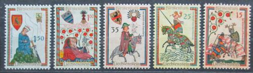 Poštové známky Lichtenštajnsko 1961 Minnesangøi Mi# 406-10 Kat 10€