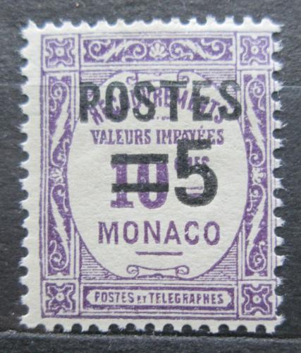 Poštová známka Monako 1937 Doplatná pretlaè Mi# 149