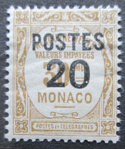 Poštová známka Monako 1937 Doplatná pretlaè Mi# 152