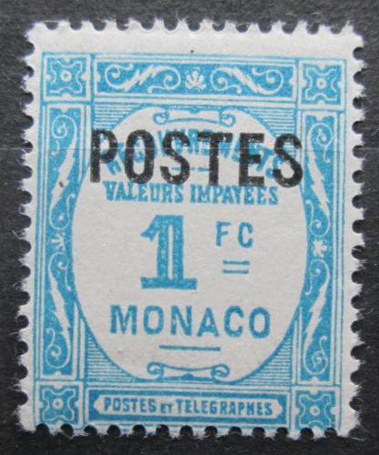 Poštová známka Monako 1937 Doplatná pretlaè Mi# 159 Kat 12€