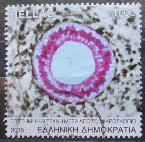 Poštová známka Grécko 2018 Mikroskopický preparát Mi# 2990