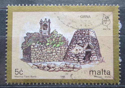 Poštová známka Malta 1995 Prehistorická stavba Mi# 964