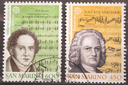 Poštové známky San Marino 1985 Európa CEPT, skladatelé Mi# 1313-14
