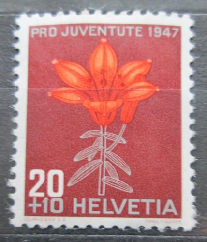 Poštová známka Švýcarsko 1946 Netøesk horský Mi# 477