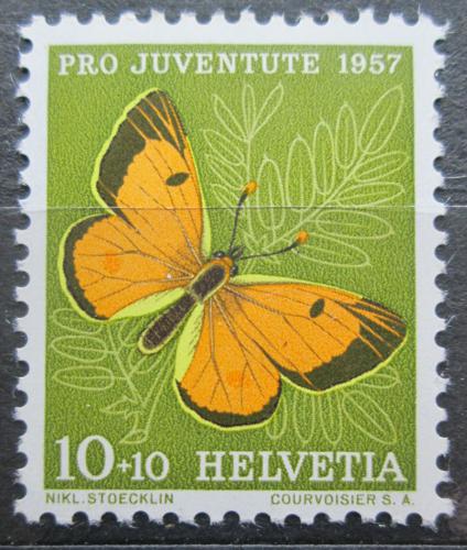 Poštová známka Švýcarsko 1957 Žlu�ásek èilimníkový Mi# 649