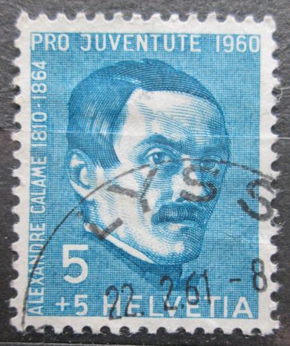 Poštová známka Švýcarsko 1960 Alexandre Calame, malíø Mi# 722