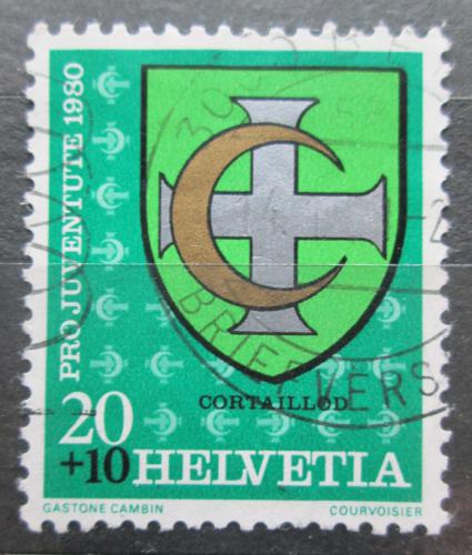 Poštová známka Švýcarsko 1980 Znak Cortaillod Mi# 1187