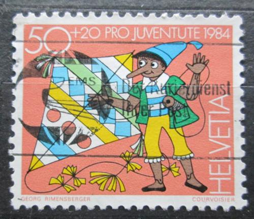 Poštová známka Švýcarsko 1984 Pinocchio Mi# 1285