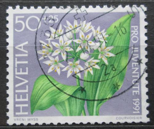Poštová známka Švýcarsko 1991 Medvìdí èesnek Mi# 1455